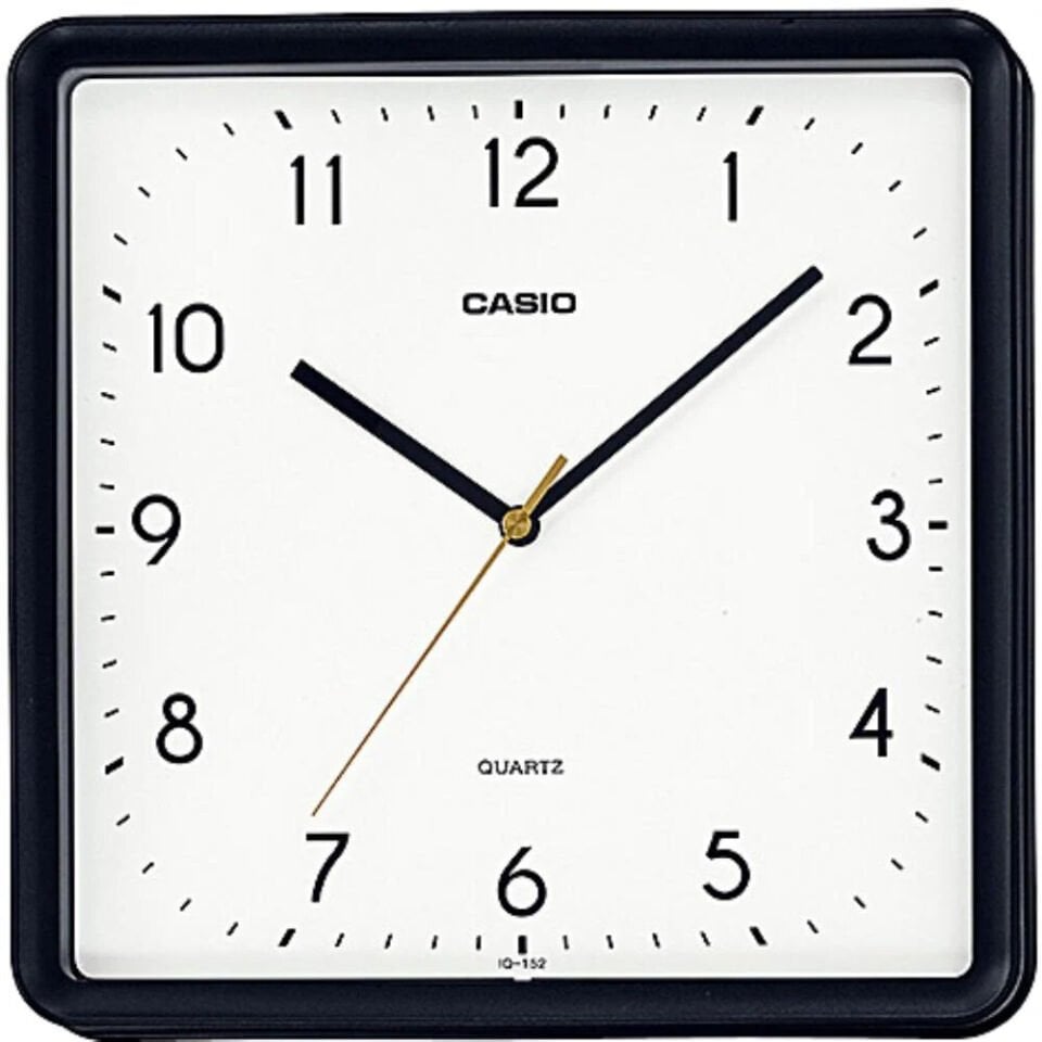 Casio IQ-152-1DF Pilli Siyah Duvar Saati