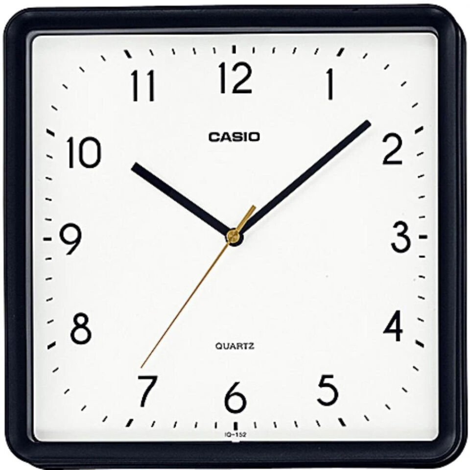Casio IQ-152-1DF Pilli Siyah Duvar Saati