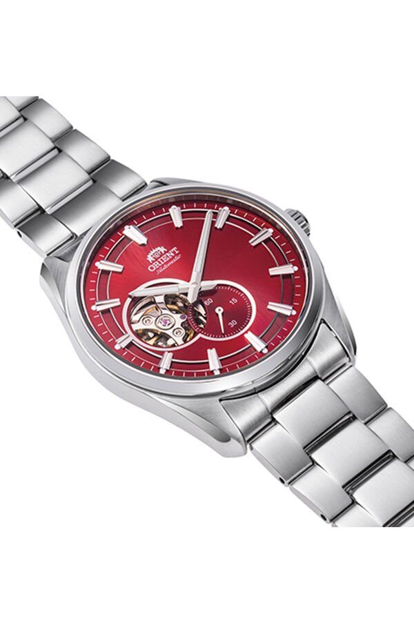 Orient RA-AR0010R30B Kurmalı Otomatik Open Heart Çelik Gri Kırmzı Kadran 41 mm Erkek Kol Saati