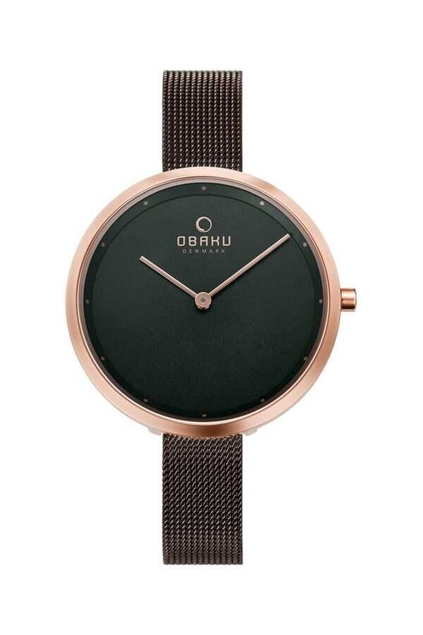 Obaku Denmark V227LXVNMN1 Quartz Hasır Siyah 34 mm Kadın Kol Saati