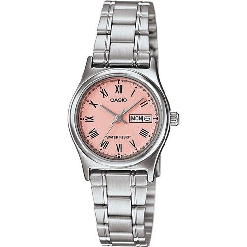 Casio LTP-V006D-4BUDF Quartz Çelik Gri Pembe Kadran 25 mm Kadın Kol Saati