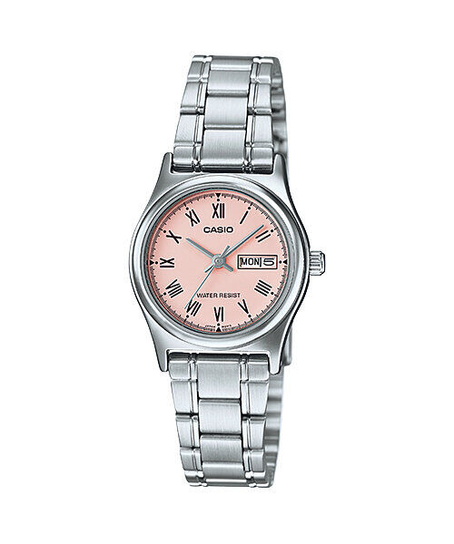 Casio LTP-V006D-4BUDF Quartz Çelik Gri Pembe Kadran 25 mm Kadın Kol Saati