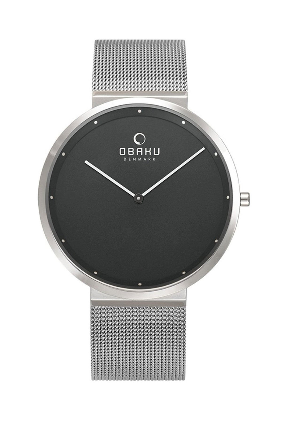 Obaku Denmark V230GXCBMC Quartz Hasır Gri Siyah Kadran 42 mm Erkek Kol Saati