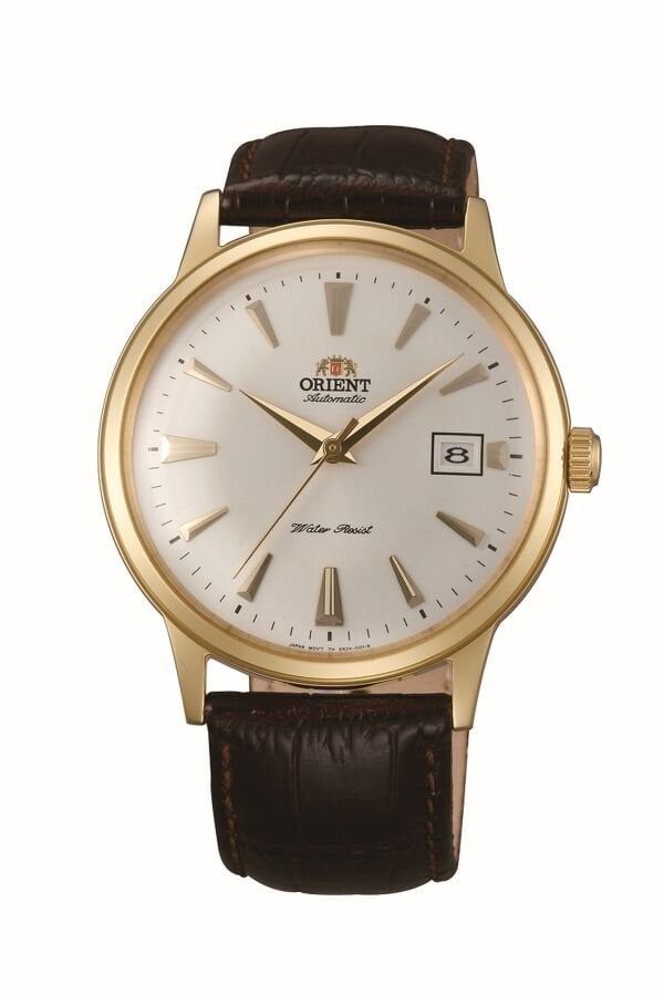 Orient Bambino TAC00003W0 Kurmalı Otomatik Deri Kahverengi Beyaz Kadran 41 mm Erkek Kol Saati