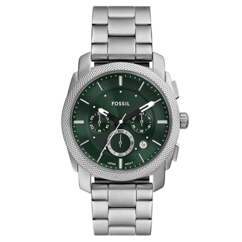 Fossil FFS6079 Quartz Çelik Gri Yeşil Kadran 42 mm Erkek Kol Saati