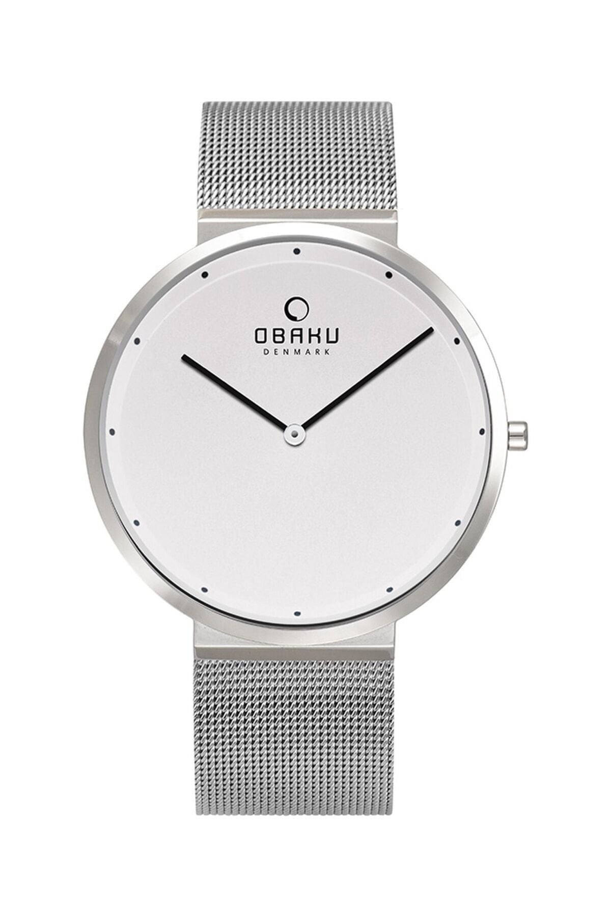 Obaku Denmark V230GXCWMC Quartz Hasır Gri Beyaz Kadran 42 mm Erkek Kol Saati