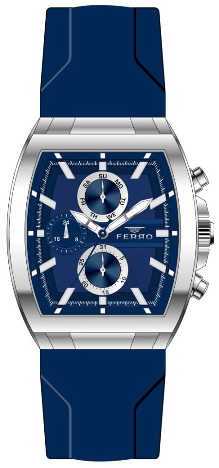 Ferro FM31325D-L3 44 mm Lacivert Erkek Kol Saati