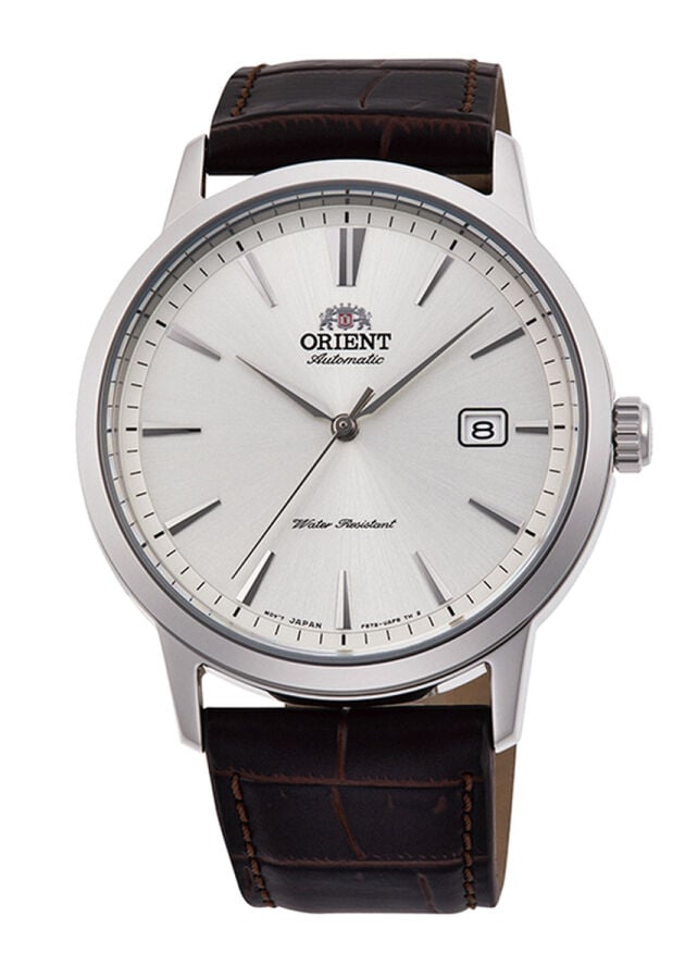 Orient RA-AC0F07S30B Quartz Deri Kahverengi Kristal Mineral 42 mm Erkek Kol Saati