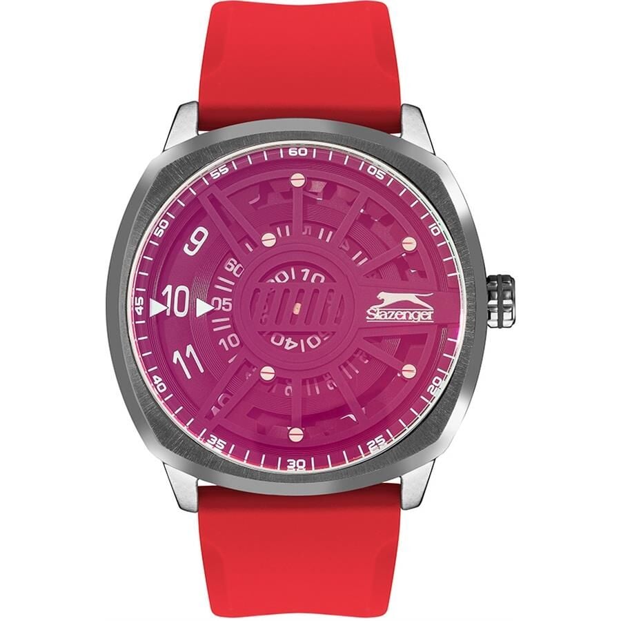 Slazenger SL.09.2211.1.04 Quartz Silikon Kırmızı 50 mm Erkek Kol Saati