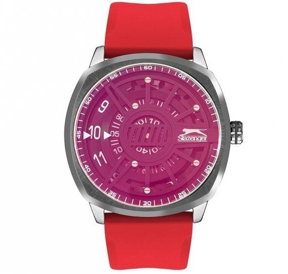 Slazenger SL.09.2211.1.04 Quartz Silikon Kırmızı 50 mm Erkek Kol Saati