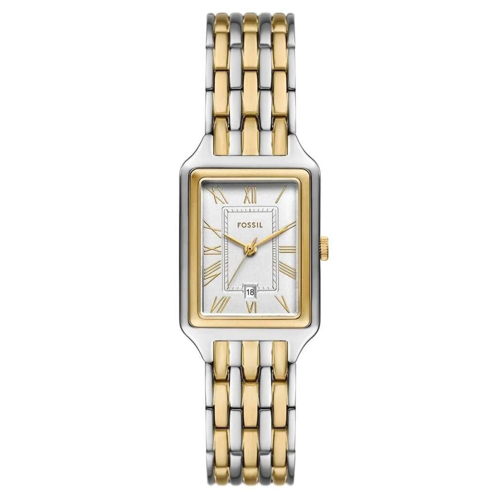 Fossil FES5368 Quartz Çelik Altın/Gri 23 mm Takvimli Kadın Kol Saati