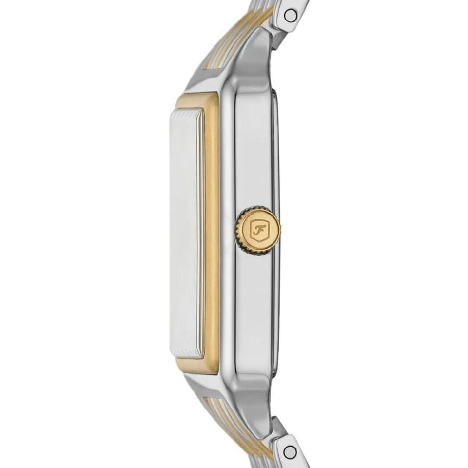Fossil FES5368 Quartz Çelik Altın/Gri 23 mm Takvimli Kadın Kol Saati