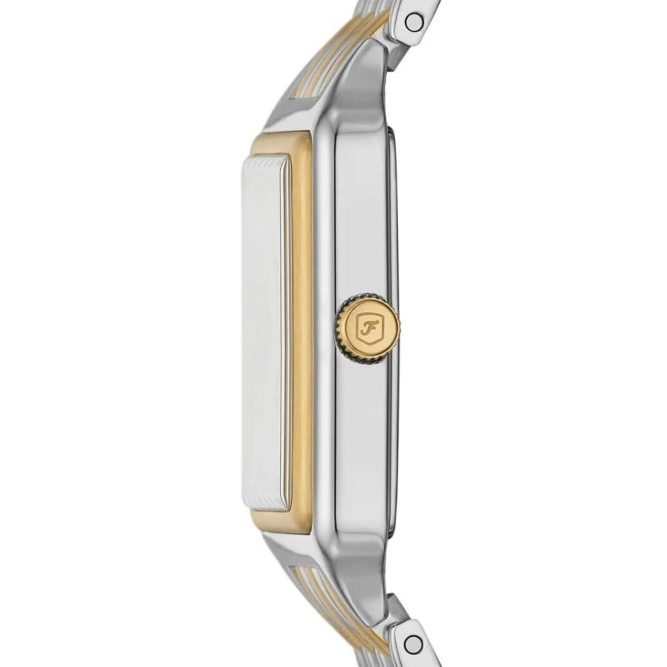 Fossil FES5368 Quartz Çelik Altın/Gri 23 mm Takvimli Kadın Kol Saati