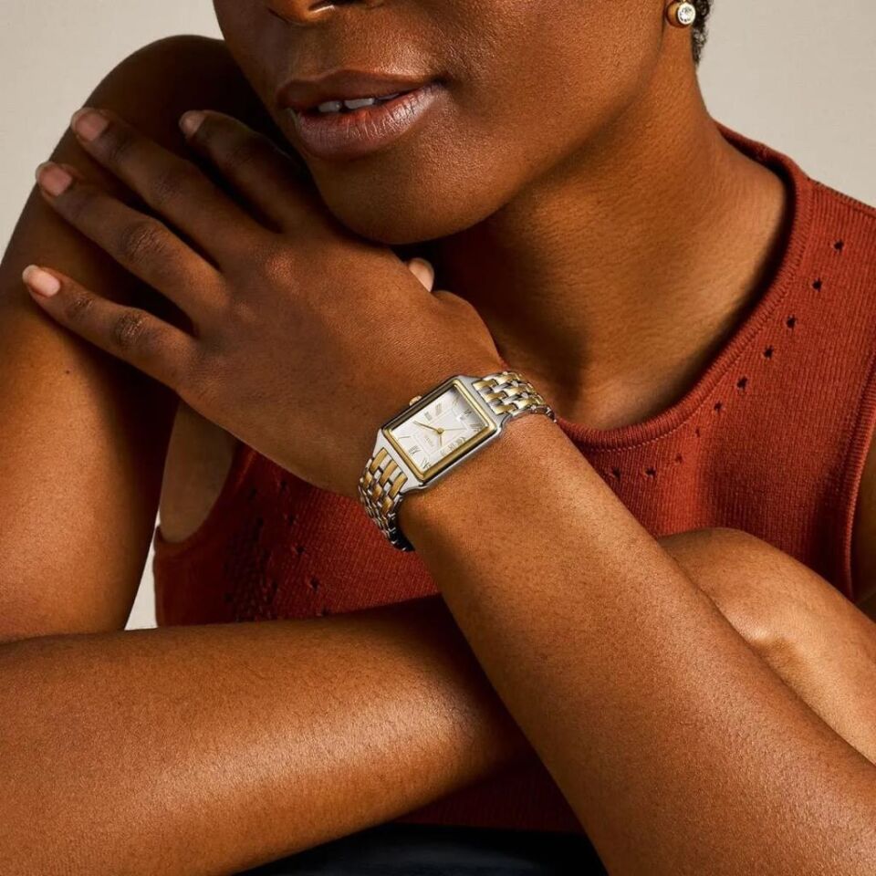 Fossil FES5368 Quartz Çelik Altın/Gri 23 mm Takvimli Kadın Kol Saati