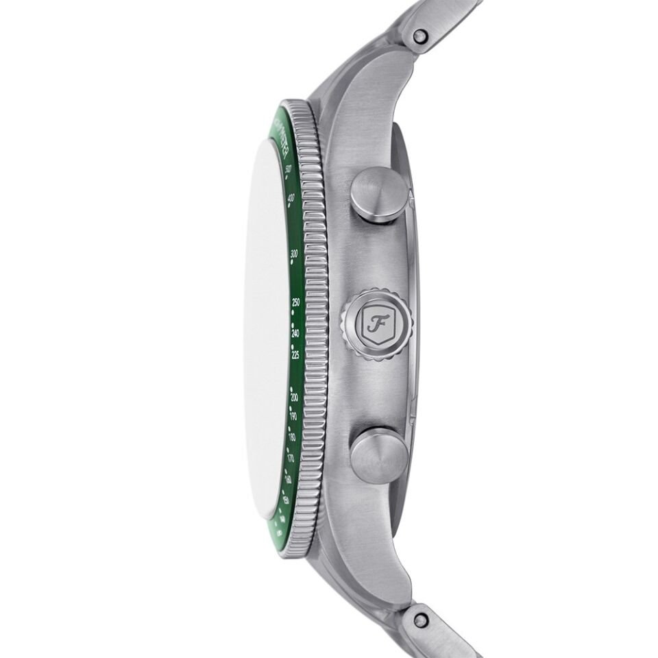 Fossil FFS6048 Quartz Çelik Gri Yeşil Kadran 42 mm Erkek Kol Saati