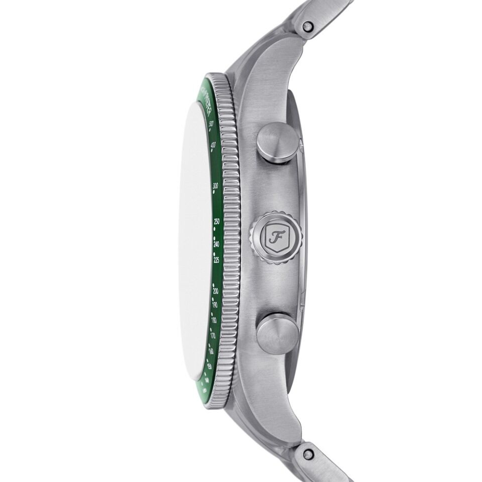 Fossil FFS6048 Quartz Çelik Gri Yeşil Kadran 42 mm Erkek Kol Saati