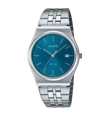 Casio MTP-B145D-2A2VDF Quartz Çelik Gri Lacivert Kadran 35 mm Erkek Kol Saati