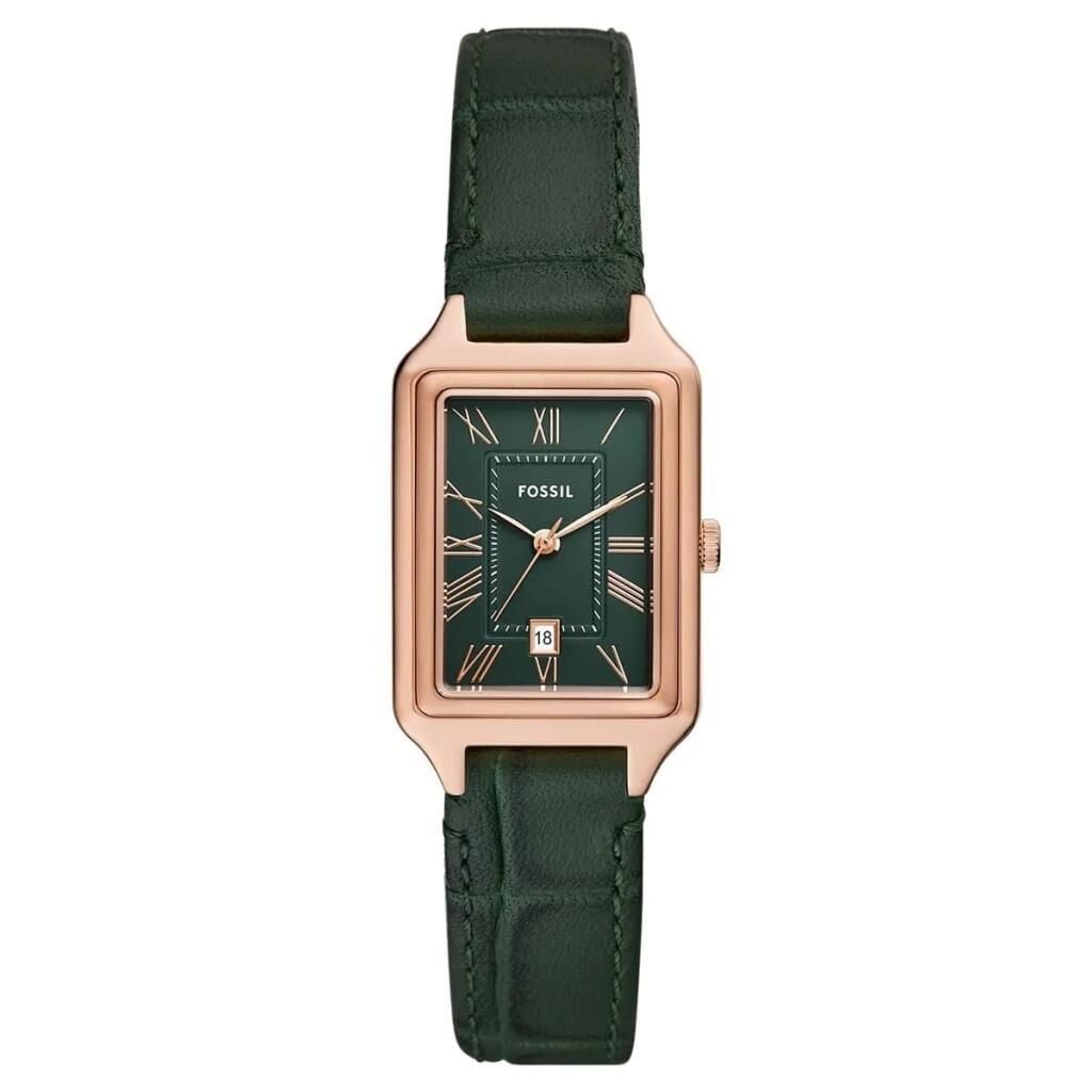 Fossil FES5366 Quartz Deri Yeşil 23 mm Takvimli Kadın Kol Saati