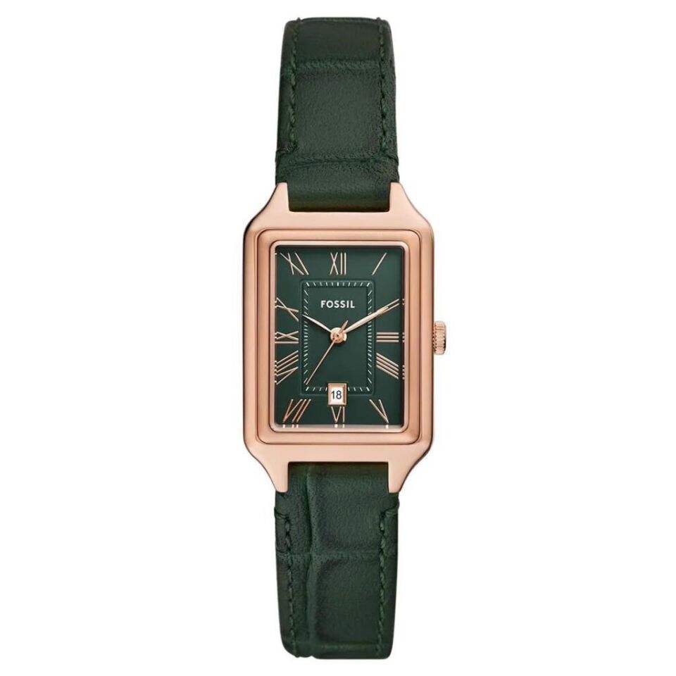 Fossil FES5366 Quartz Deri Yeşil 23 mm Takvimli Kadın Kol Saati