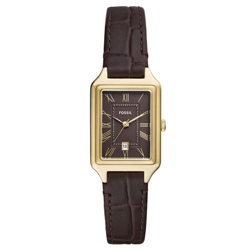 Fossil FES5367 Quartz Deri Kahverengi 23 mm Takvimli Kadın Kol Saati