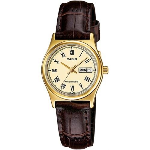 Casio LTP-V006GL-9BUDF Quartz Deri Kahverengi 25 mm Kadın Kol Saati