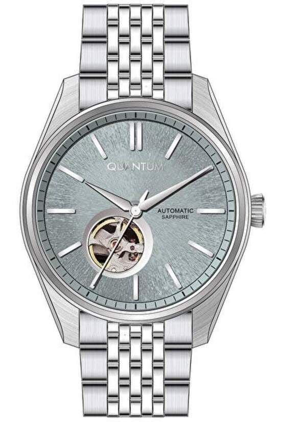 Quantum QMG1207.360 Otomatik Çelik Gri Safir 10 ATM 41 mm Erkek Kol Saati