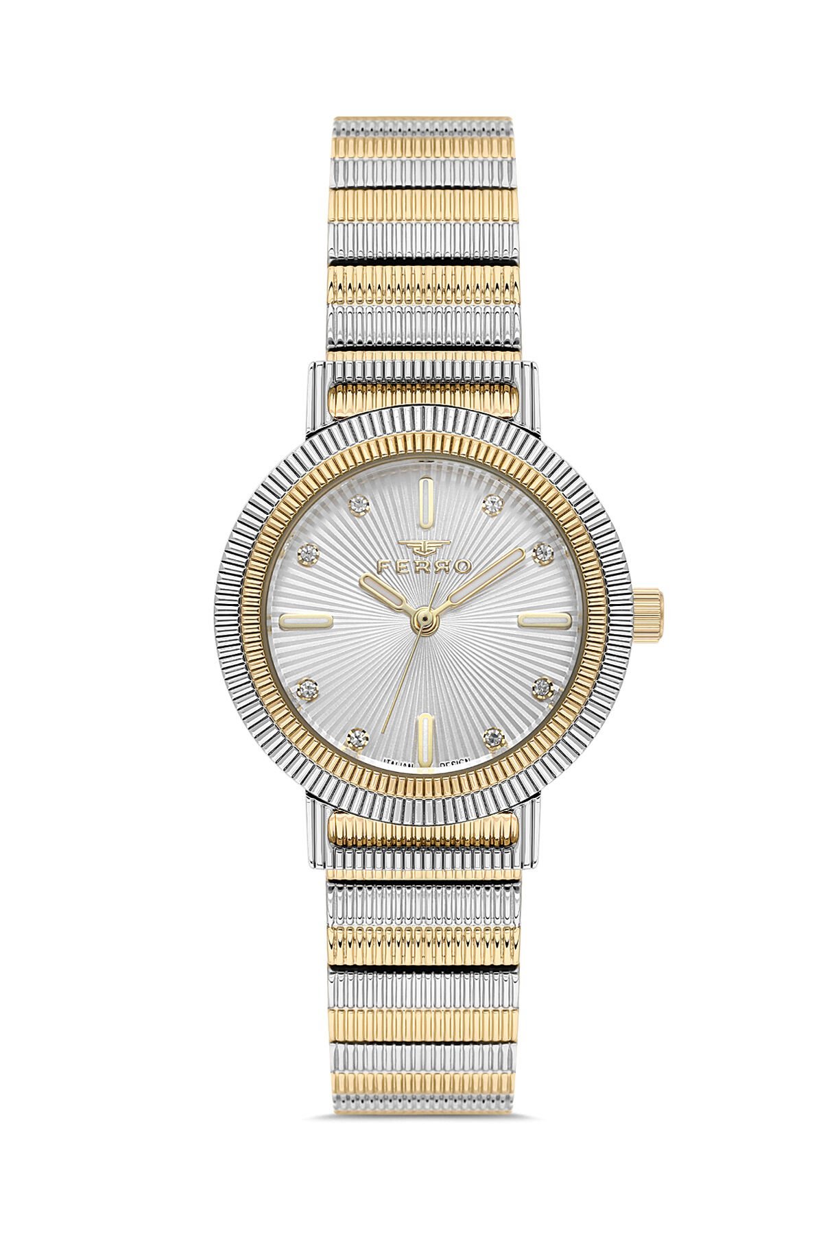 Ferro Gümüş Çelik Kordon Kadın Kol Saati FL40149A-D 3ATM Su Geçirmez 2 Yıl Garantili HediyePaketli