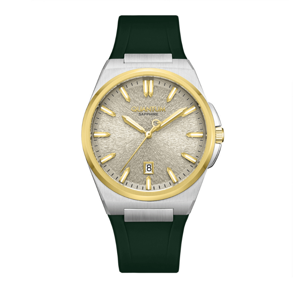 Quantum ADG1239.341 Quartz Silikon Yeşil Safir 10 ATM 41 mm Erkek Kol Saati