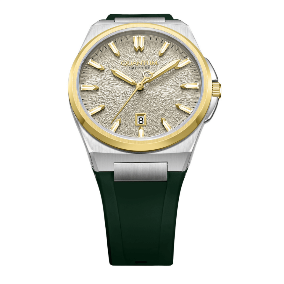 Quantum ADG1239.341 Quartz Silikon Yeşil Safir 10 ATM 41 mm Erkek Kol Saati