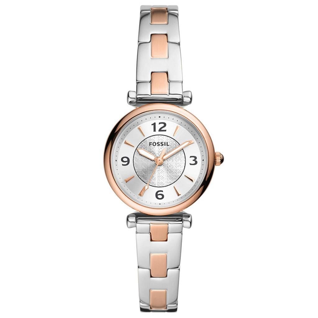 Fossil FES5201 28 mm Rose Gold / Metalik Gri Kadın Kol Saati