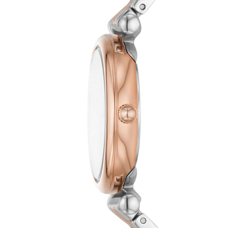 Fossil FES5201 28 mm Rose Gold / Metalik Gri Kadın Kol Saati