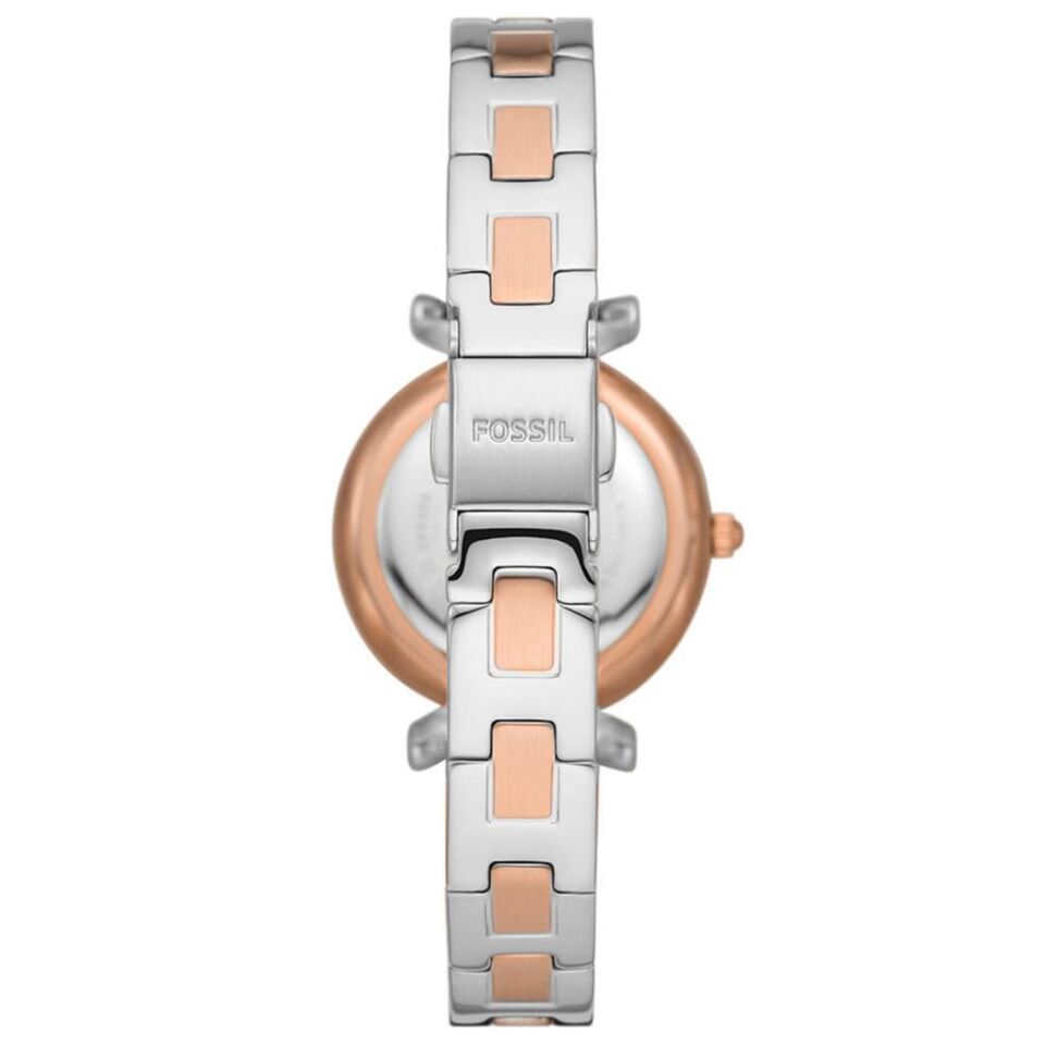 Fossil FES5201 28 mm Rose Gold / Metalik Gri Kadın Kol Saati