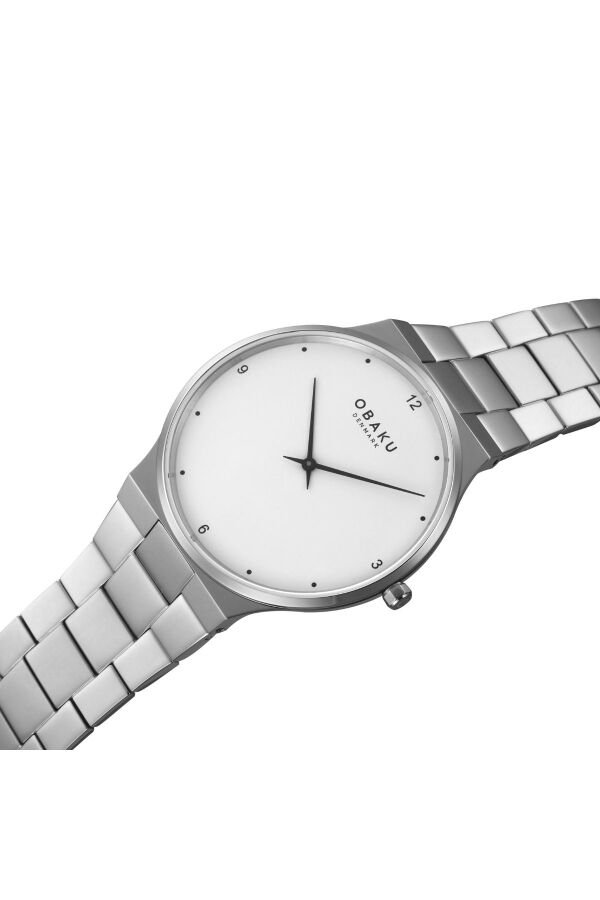 Obaku Denmark V305GXCWSC Quartz Çelik Gri Safir Cam 42 mm Erkek Kol Saati