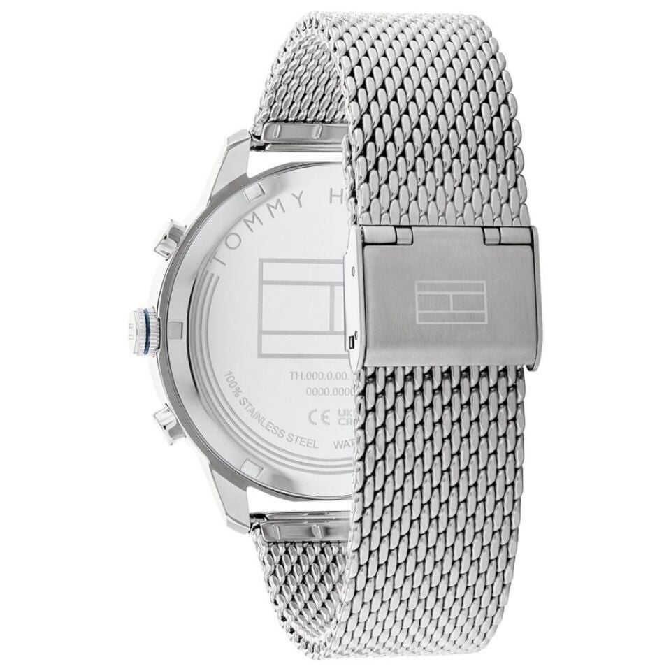 Tommy Hilfiger TH1710524 Quartz Hasır Gri Lacivert Kadran 44 mm Erkek Kol Saati