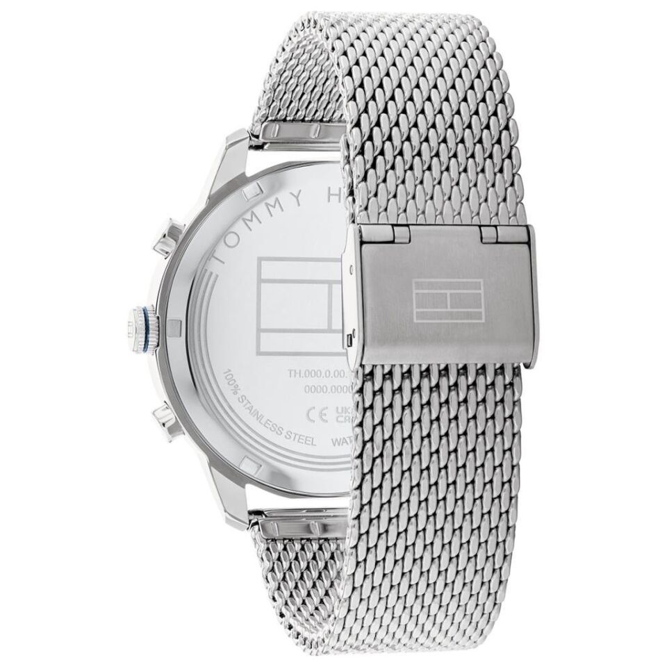 Tommy Hilfiger TH1710524 Quartz Hasır Gri Lacivert Kadran 44 mm Erkek Kol Saati