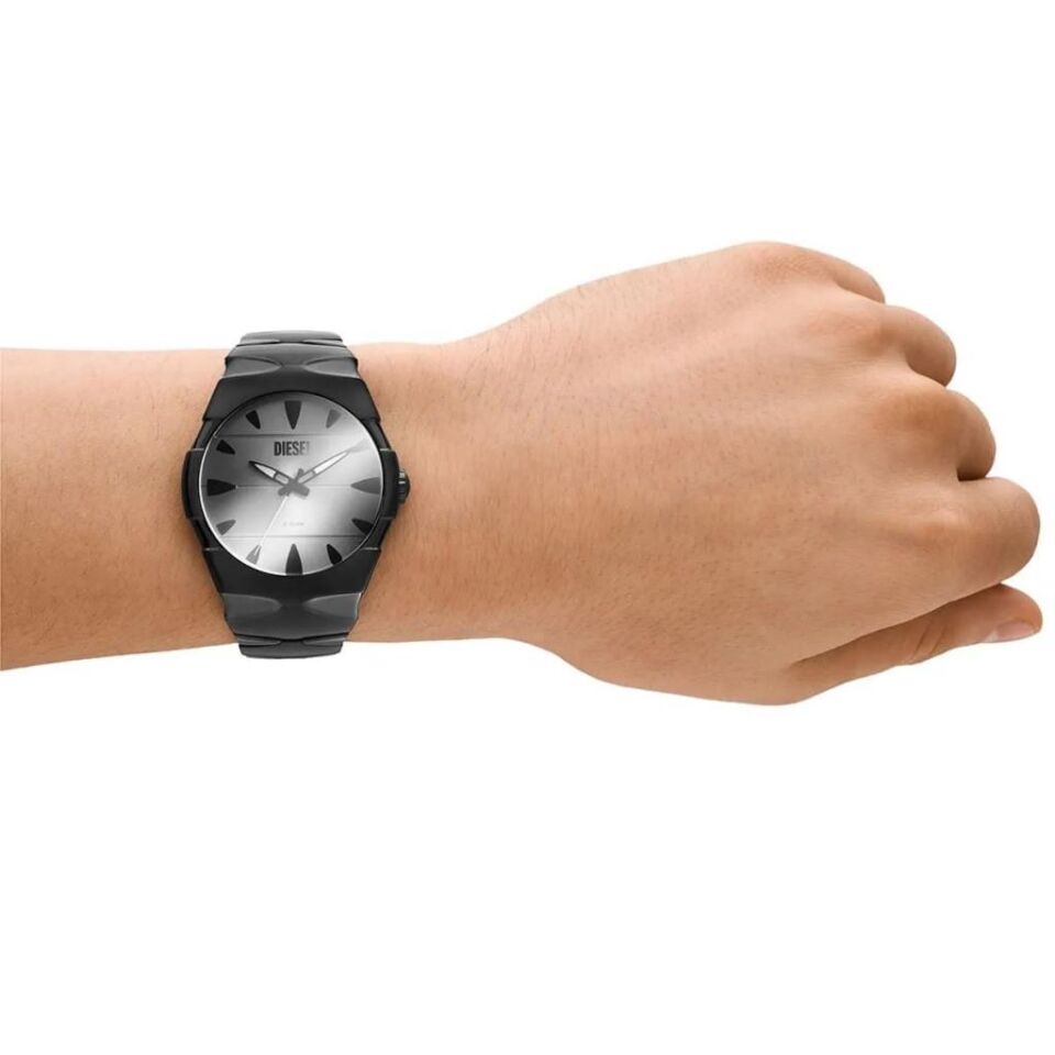 Diesel D-Sruptor DZ2213 Quartz Çelik Siyah 42 mm Erkek Kol Saati