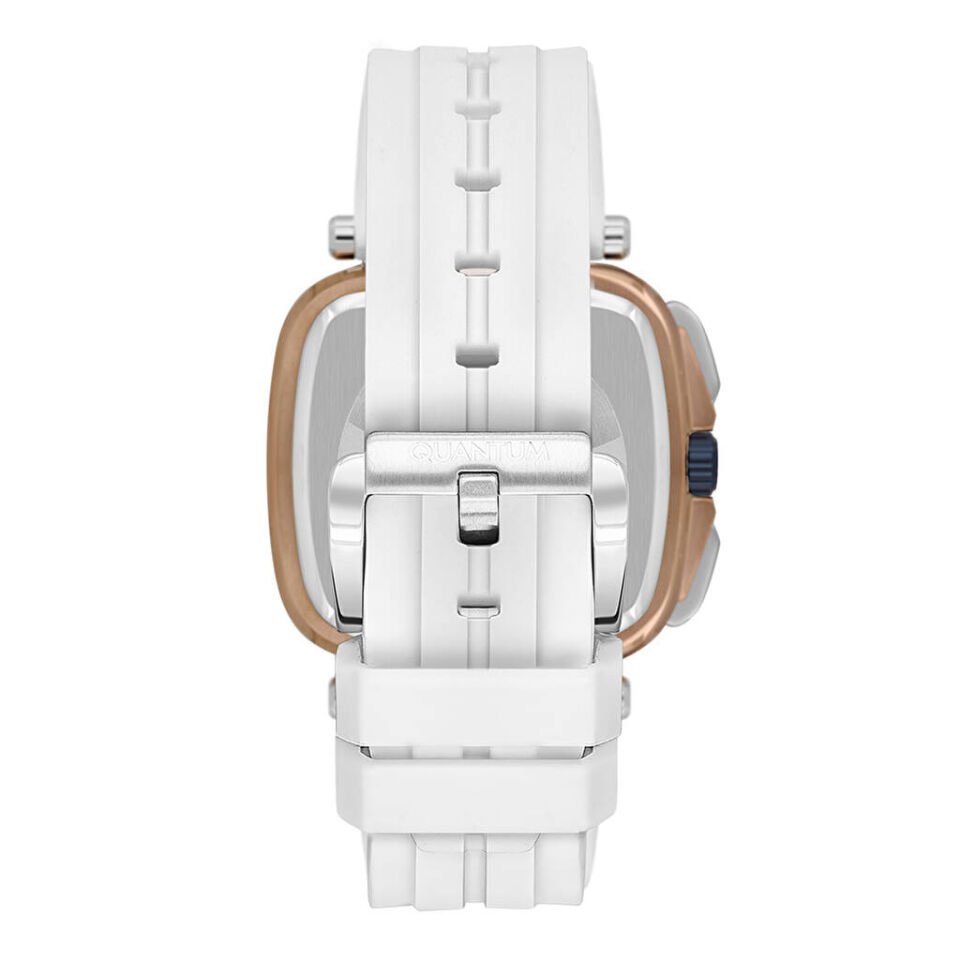 Quantum PWG1014.493 Quartz Silikon Beyaz 5 ATM 47 mm Erkek Kol Saati