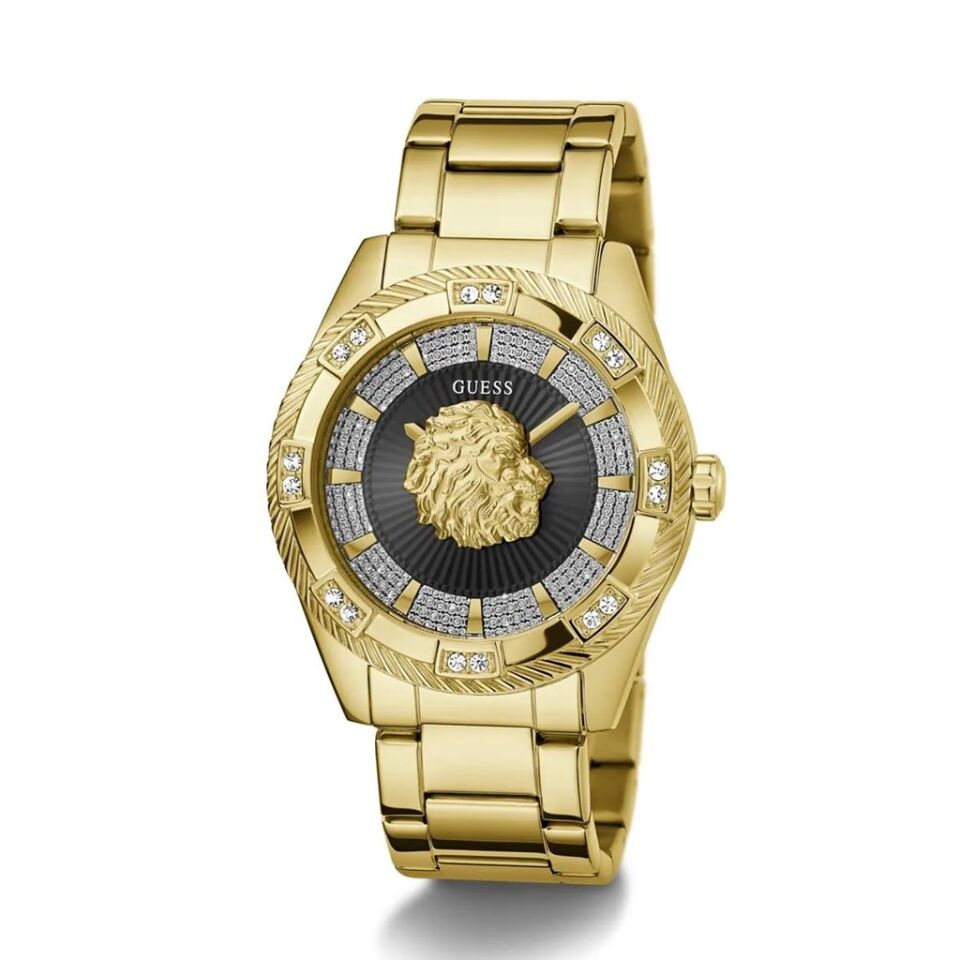 Guess GUGW0783G1 Quartz Çelik Altın Rengi Siyah Kadran 44 mm Erkek Kol Saati