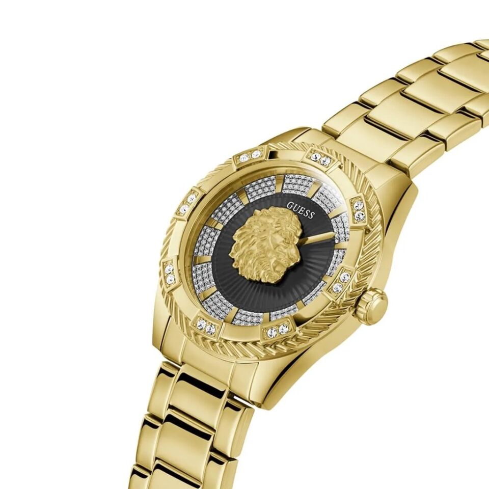Guess GUGW0783G1 Quartz Çelik Altın Rengi Siyah Kadran 44 mm Erkek Kol Saati