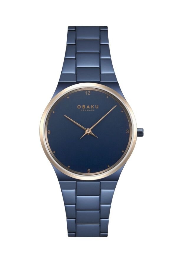 Obaku Denmark V305LXSLSL Quartz Çelik Lacivert Kadran Safir Cam 32 mm Kadın Kol Saati