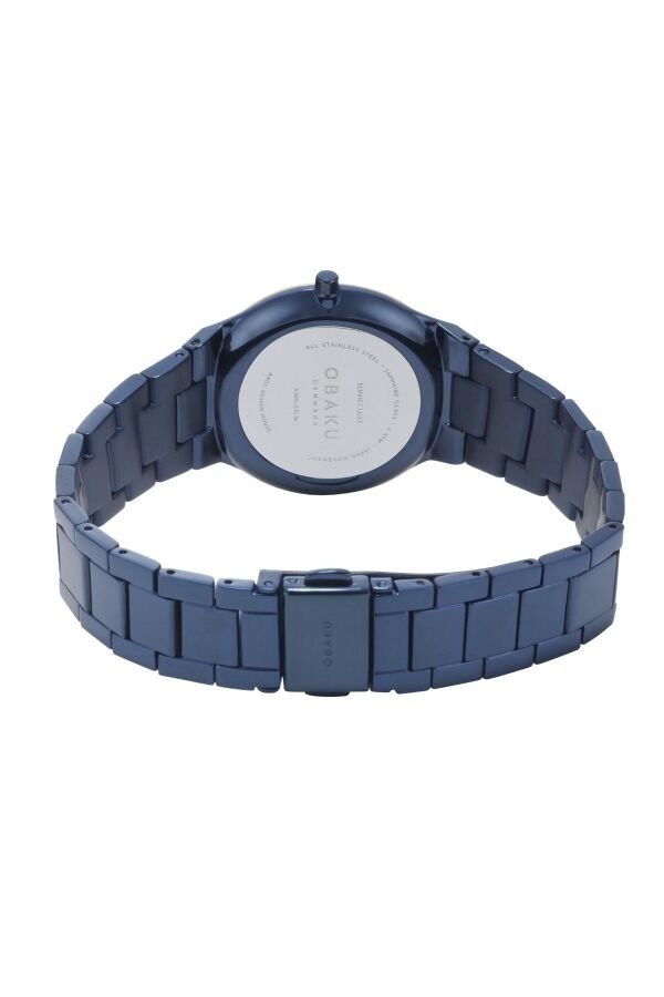Obaku Denmark V305LXSLSL Quartz Çelik Lacivert Kadran Safir Cam 32 mm Kadın Kol Saati