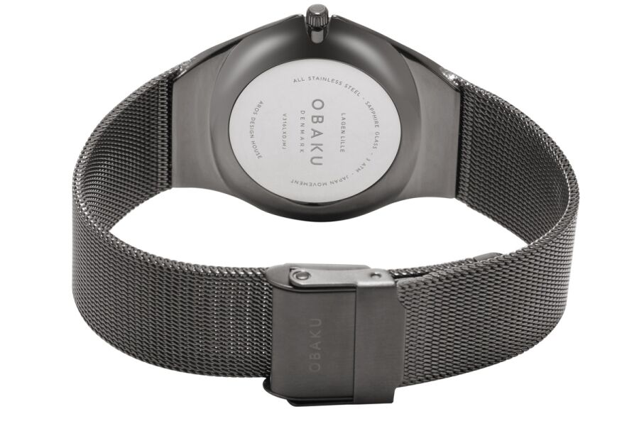 Obaku Denmark V316LXDJMJ Quartz Hasır Kordon Siyah Safir Cam 33 mm Kadın Kol Saati