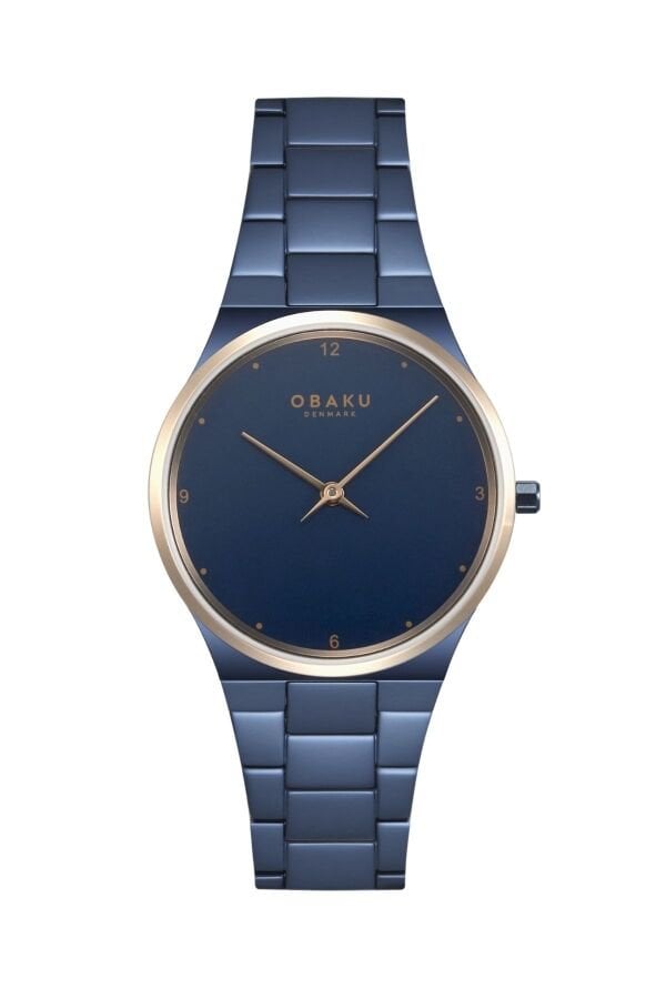 Obaku Denmark V305LXSLSL Quartz Çelik Lacivert Kadran Safir Cam 32 mm Kadın Kol Saati
