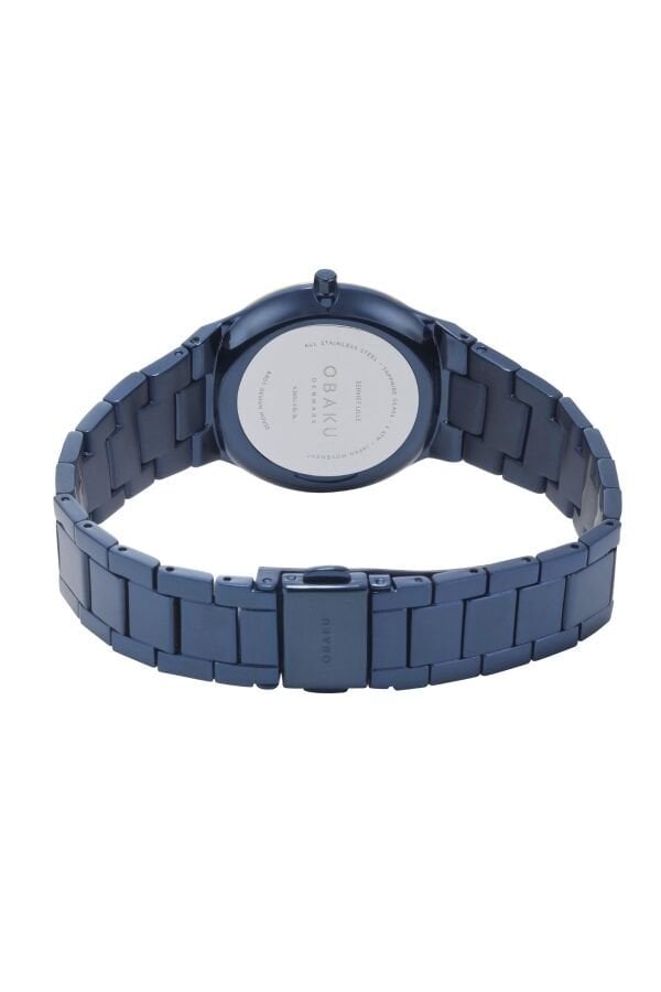 Obaku Denmark V305LXSLSL Quartz Çelik Lacivert Kadran Safir Cam 32 mm Kadın Kol Saati