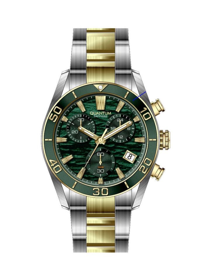 Quantum PWG1199.270 Quartz Çelik Altın/Gri Safir Cam 41 mm Erkek Kol Saati