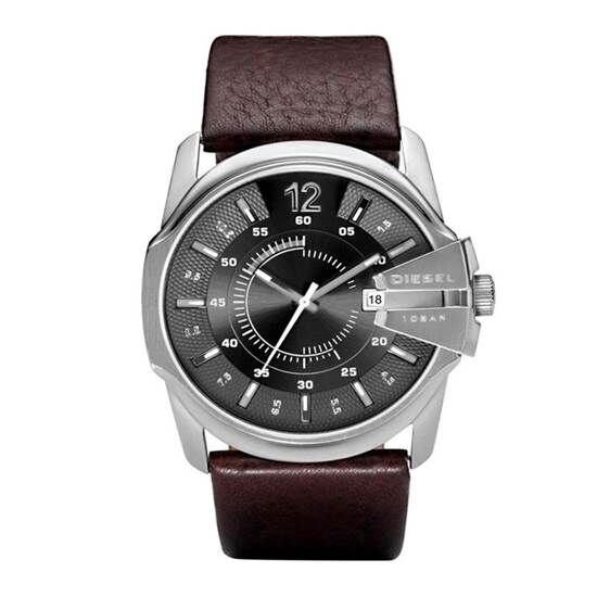 Diesel DZ1206 Quartz Deri Kahverengi Siyah Kadran 45 mm Erkek Kol Saati