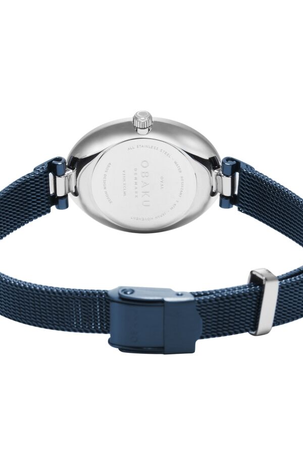Obaku Denmark V312LXCLML Quartz Hasır Kordon Lacivert 24 mm Kadın Kol Saati