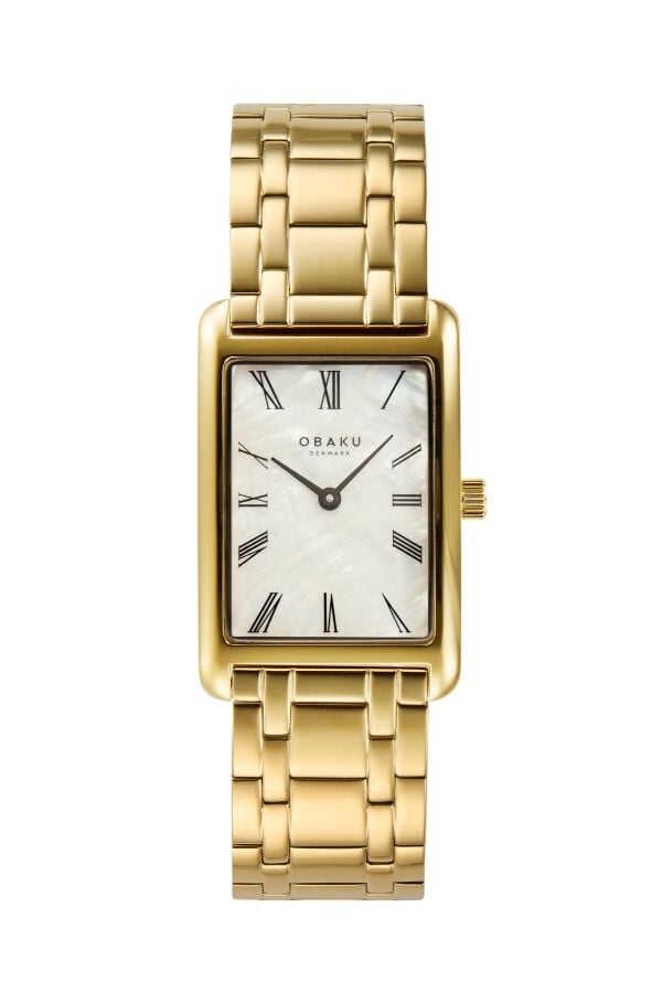 Obaku Denmark V311LXGWSG Quartz Çelik Altın Rengi 24 mm Kadın Kol Saati