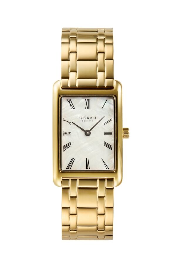 Obaku Denmark V311LXGWSG Quartz Çelik Altın Rengi 24 mm Kadın Kol Saati