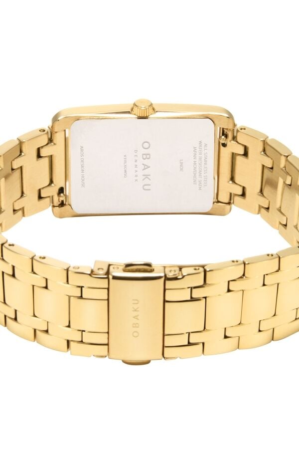 Obaku Denmark V311LXGWSG Quartz Çelik Altın Rengi 24 mm Kadın Kol Saati